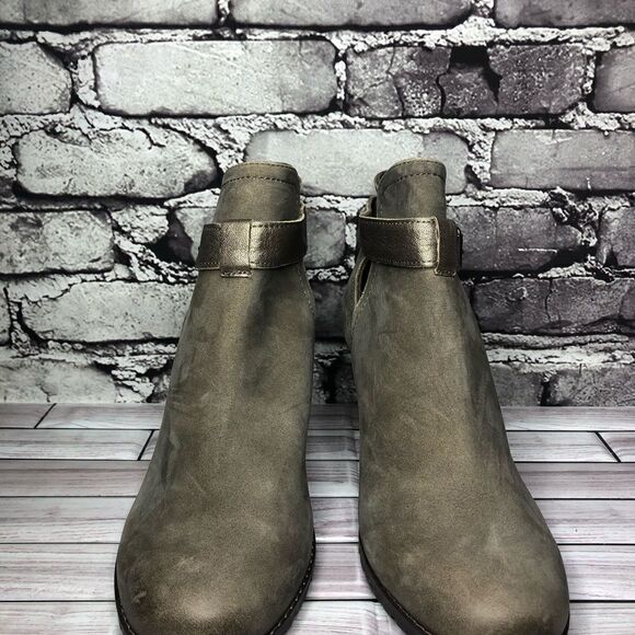 Rockport Cobb Hill Gray Taupe Ankle Strap Wedge Booties Women’s Sz 10M US/41.5EU - Picture 4 of 15